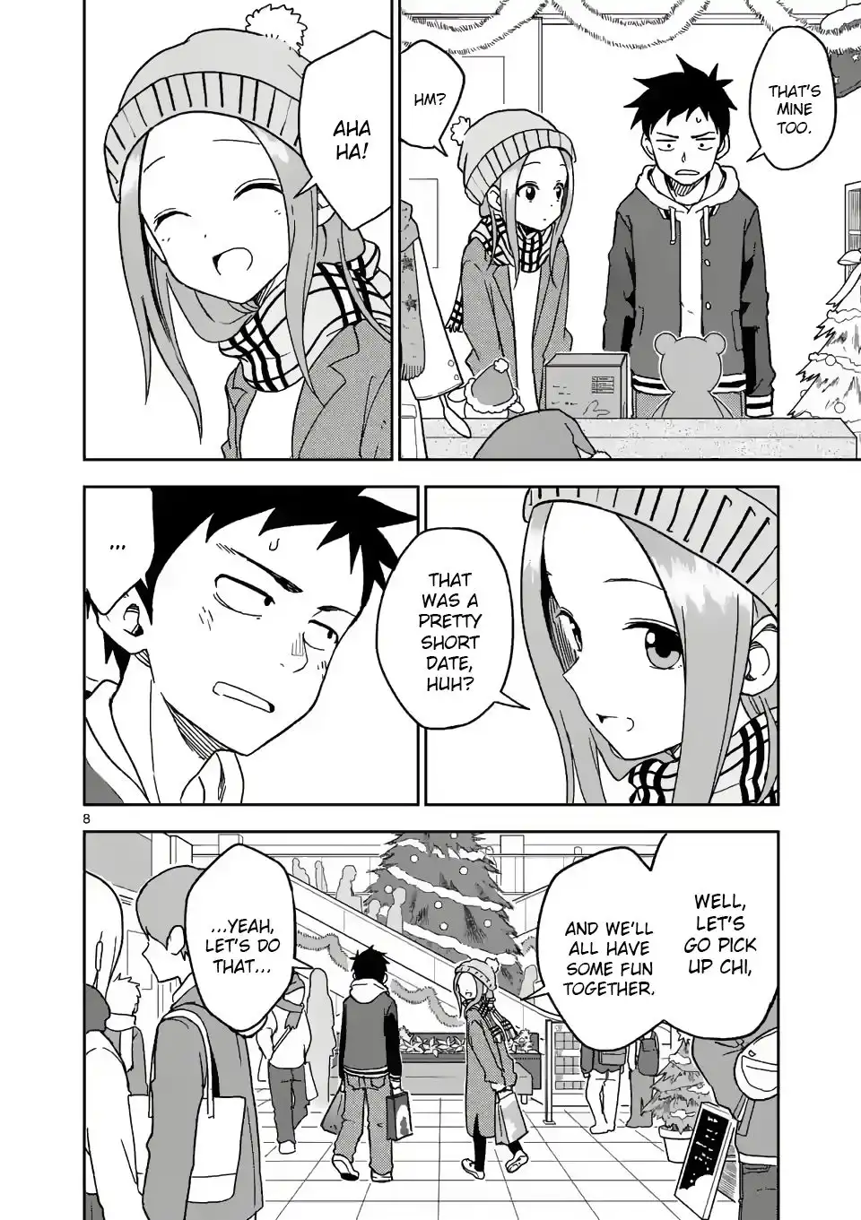 Karakai Jouzu no (Moto) Takagi-san Chapter 166 8